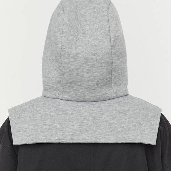 UNU Hooded Scarf Beige Cotton Balaclava Hooded Hat NWT - Picture 3 of 3